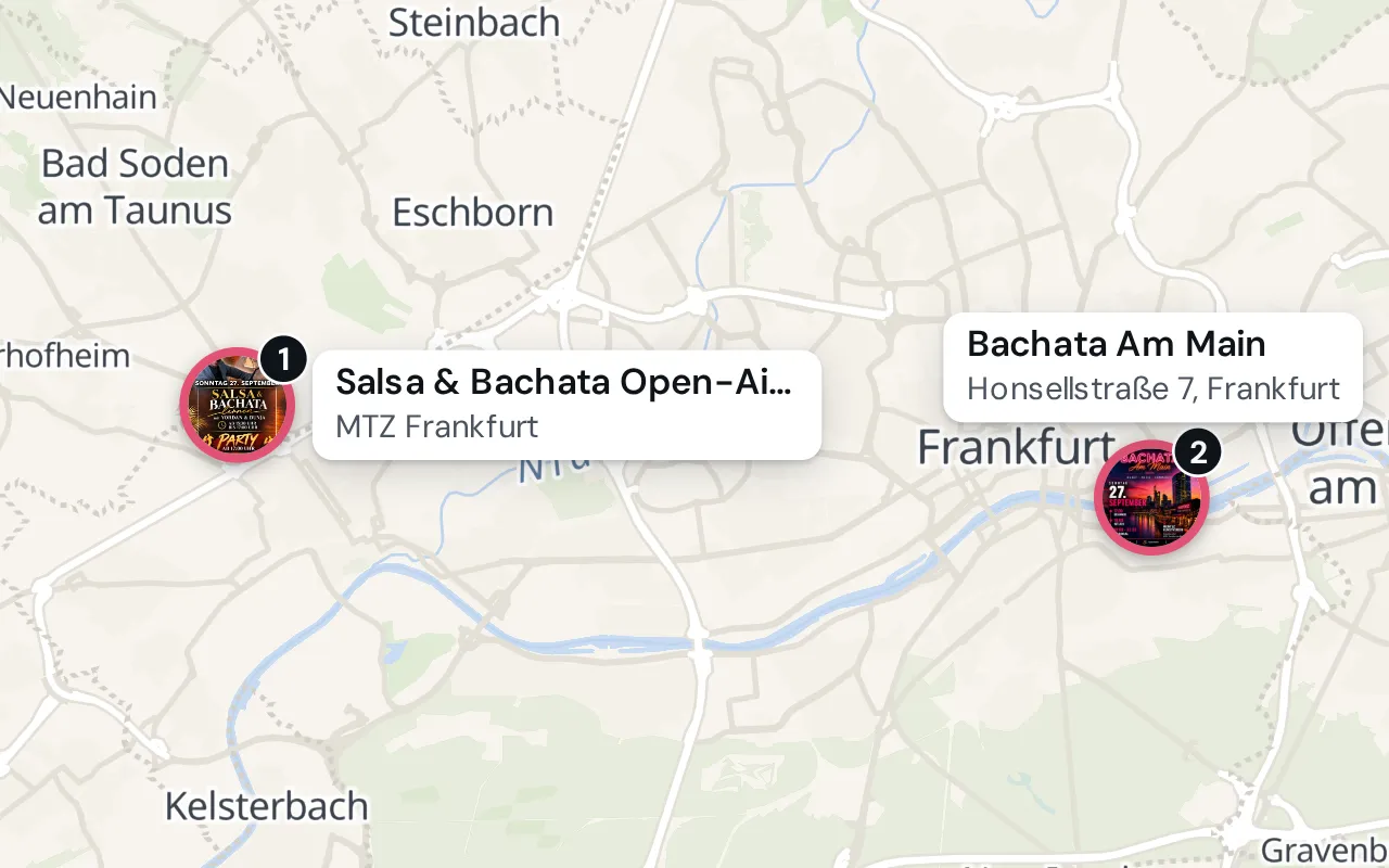Les soirées bachata de ce soir à Francfort&nbsp;: MTZ Frankfurt, Honsellstraße 7, Frankfurt